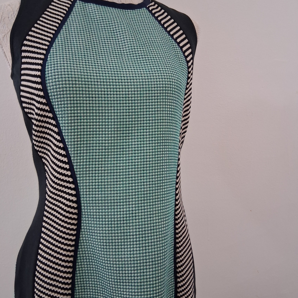 Veronica Beard Green and Black Swim Coverup